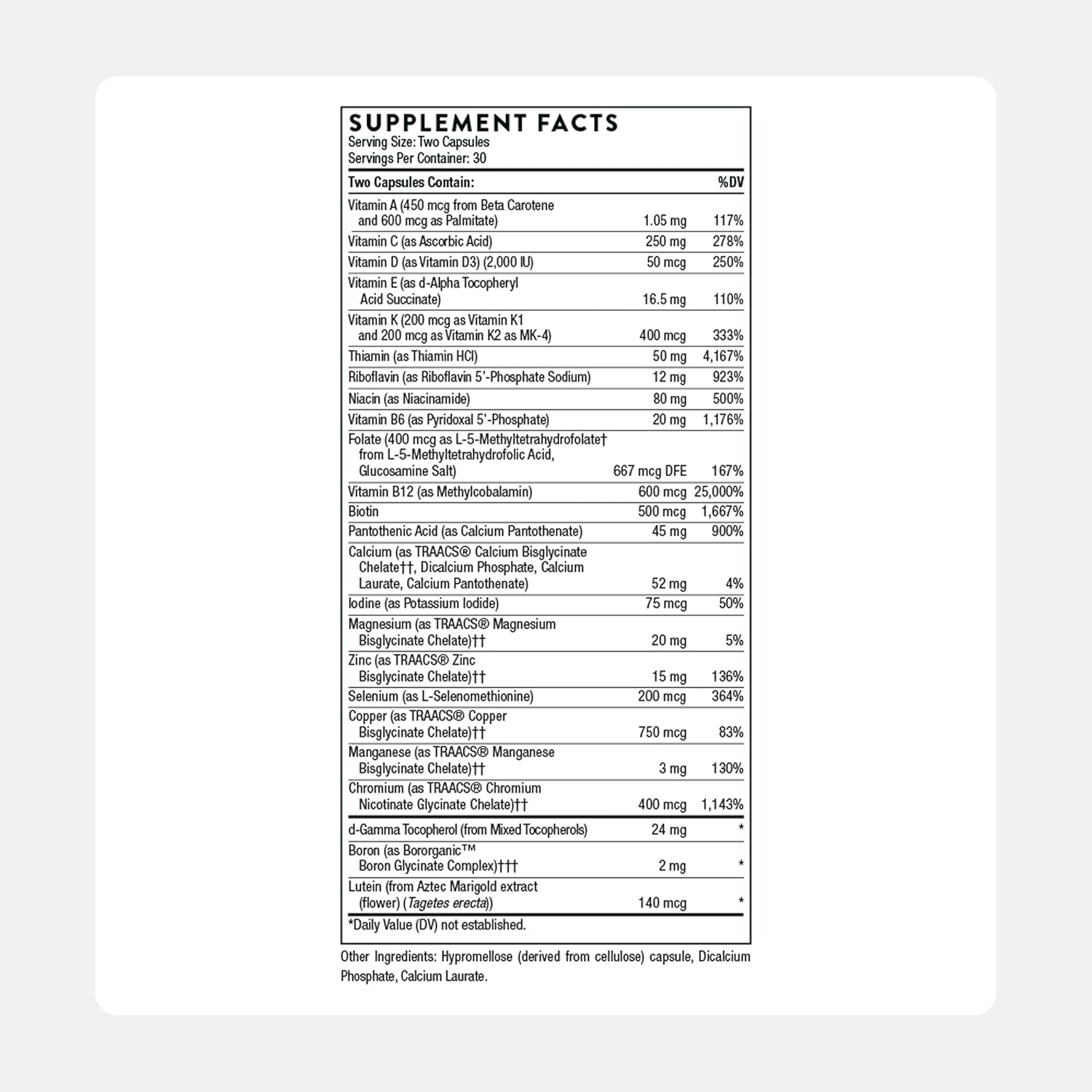 Comprehensive Daily Multivitamin with Optimal Bioavailability - Vitamin & Mineral Formula - Image 3