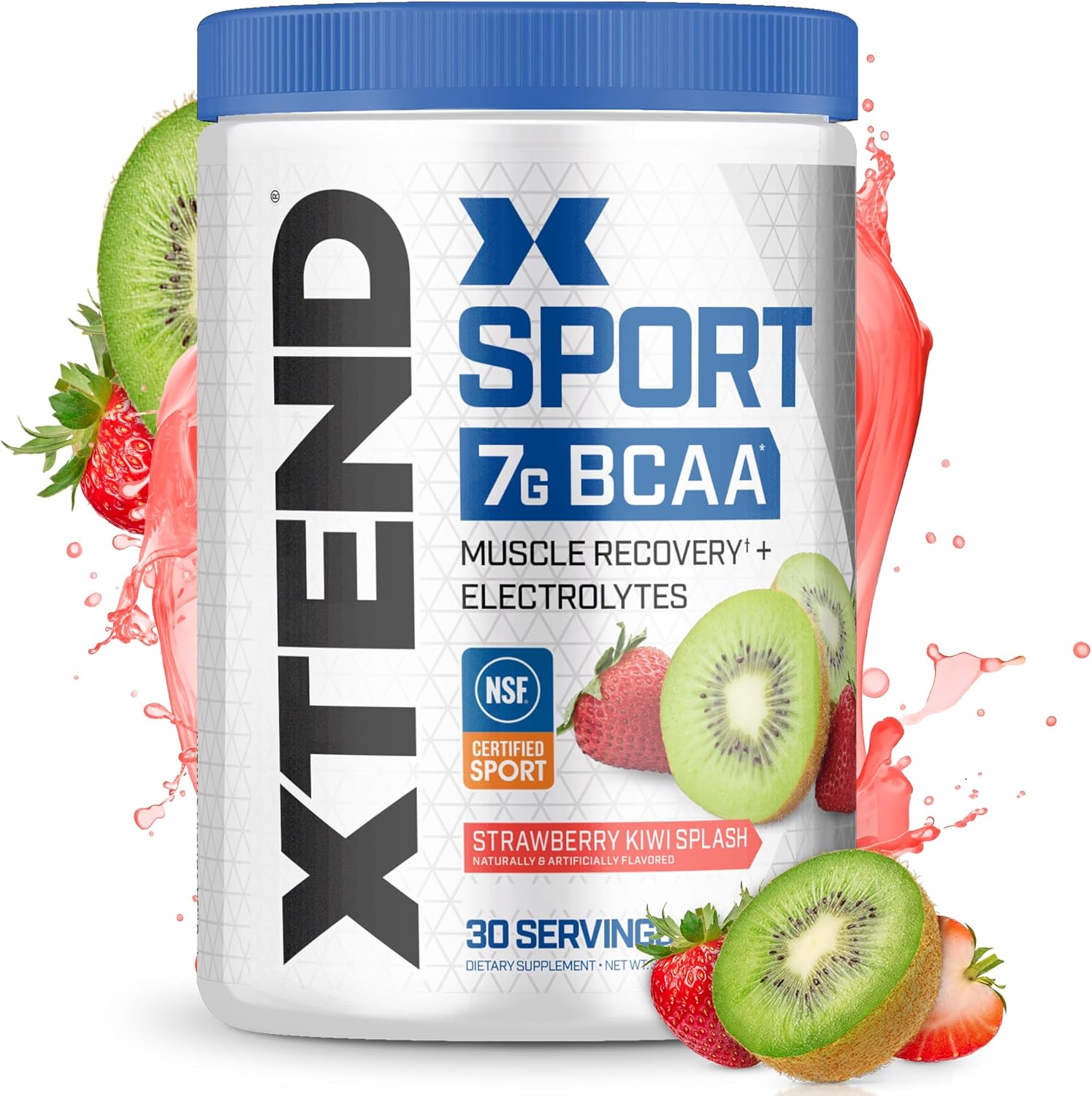 Xtend sport BCAA supplements, strawberry-kiwi flavor