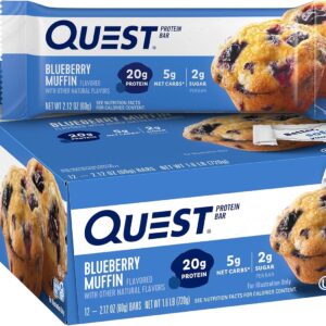 Quest protein bar - blueberry muffen flavored